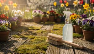 Grünbelag beseitigen: Mit diesem simplen Hausmittel klappt der Frühjahrsputz auf der Terrasse
