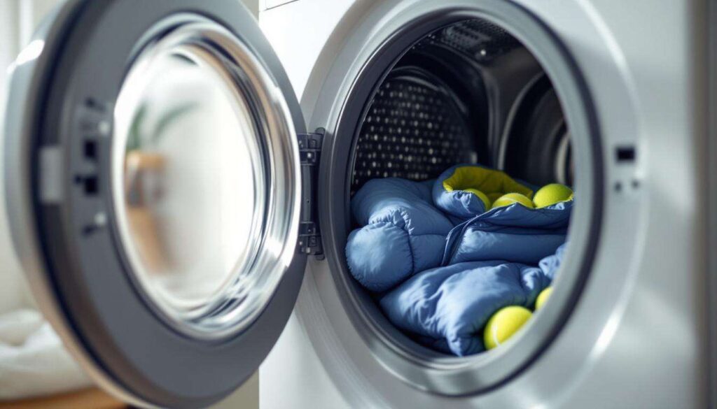 Daunenjacke waschen: Warum Tennisbälle in der Trommel laut Textilexperten den Unterschied machen