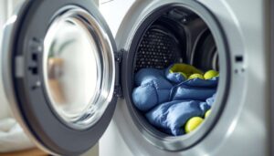 Daunenjacke waschen: Warum Tennisbälle in der Trommel laut Textilexperten den Unterschied machen