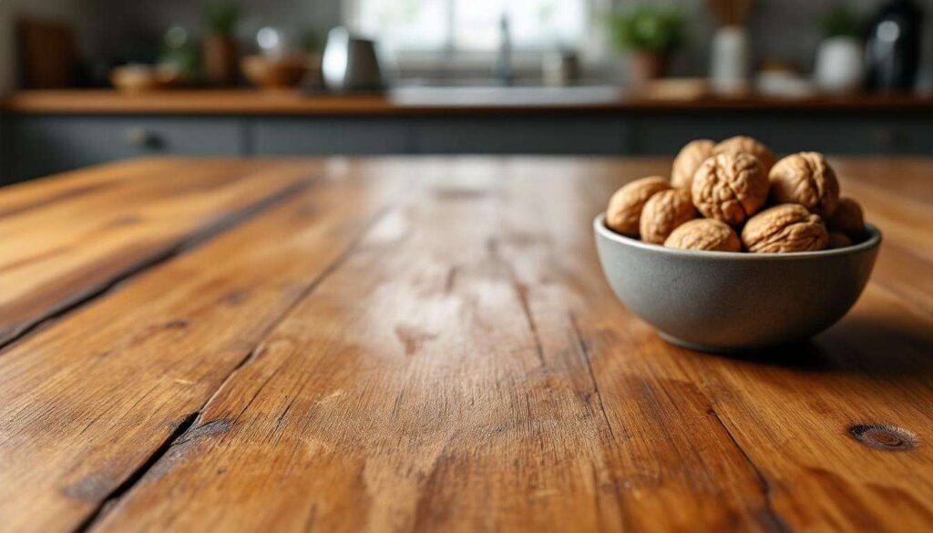 Kratzer im Holztisch? Walnusskerne helfen – und die Erklärung ist überraschend einfach