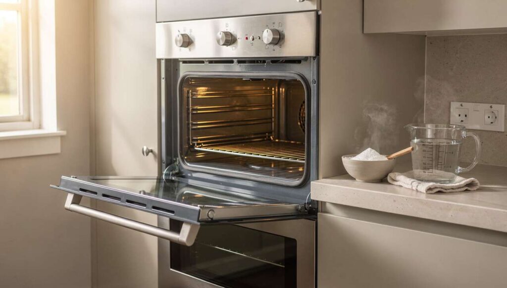 Backofen ohne Chemie reinigen: Die Natron-Dampf-Methode, die in 20 Minuten wirkt