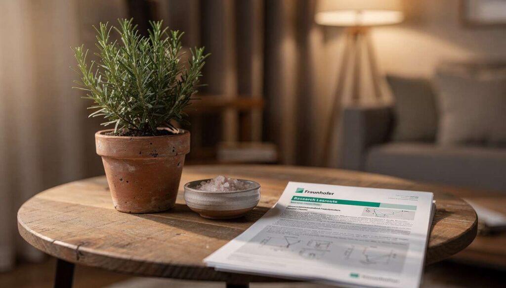 Weder Duftkerze noch Raumspray: Rosmarin und Salz sorgen laut Fraunhofer-Studie für bessere Raumluft