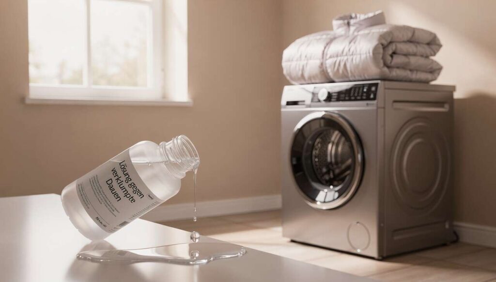 Daunenjacke waschen ohne verklumpte Daunen: 4 Tropfen dieses Mittels lösen das Problem