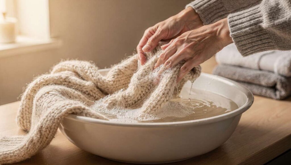 Wollpullover waschen ohne Einlaufen: Der Trick, den Textilexperten seit Jahren empfehlen