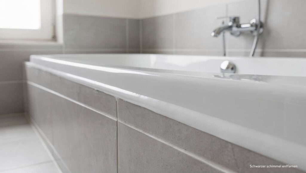 Badezimmer-Silikon: So entfernen Sie schwarzen Schimmel ohne aggressive Chemie