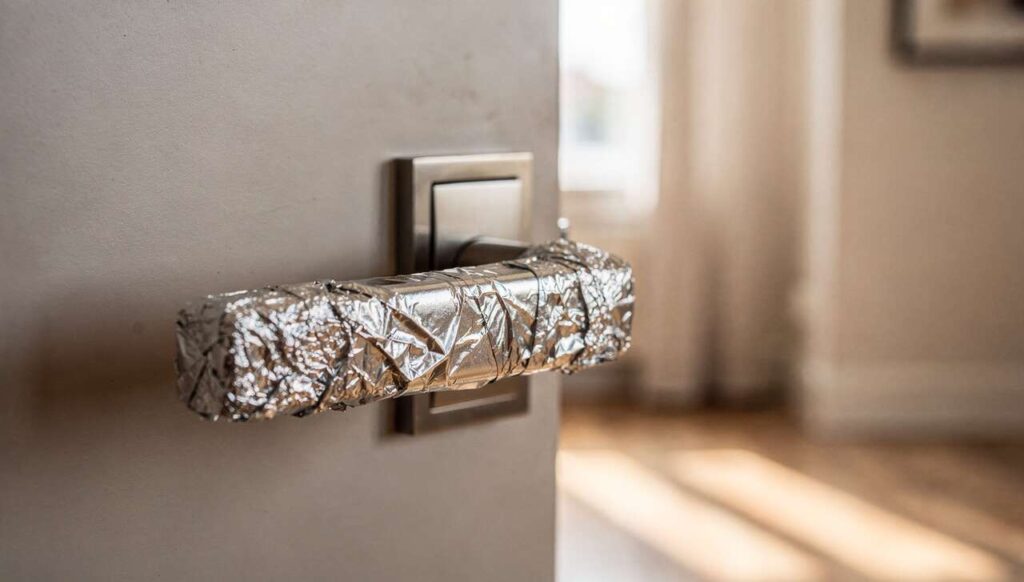 Alufolie auf der Türklinke: Was hinter dieser Methode steckt – und ob sie wirklich etwas bringt