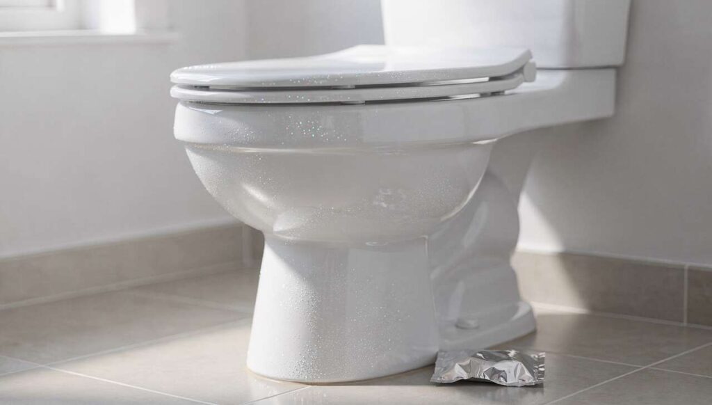 Genial: Der Alufolien-Trick, der Ihre Toilette jeden Tag strahlend sauber hält