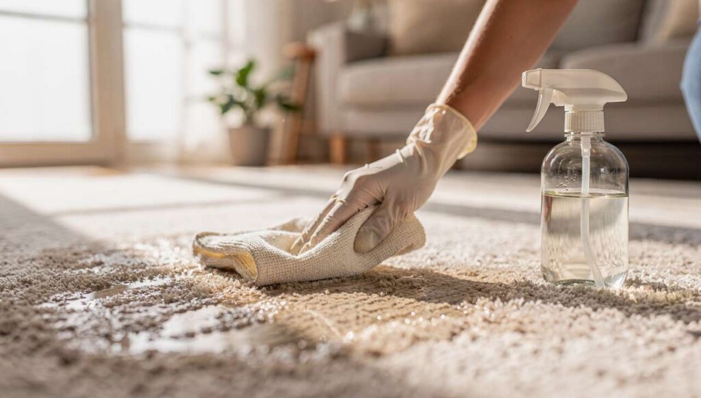 Teppich reinigen: Mit diesen Hausmitteln wird er im Handumdrehen wieder sauber